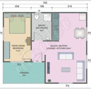 100m² Single-Storey House