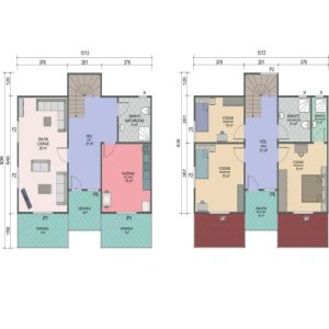 100m² Two-Storey House