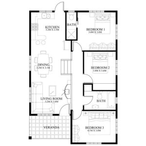 120m² Single-Storey House