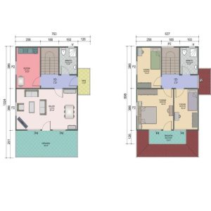 120m² Two-Storey House