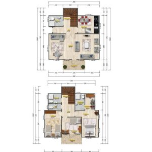 180m² Two-Storey House
