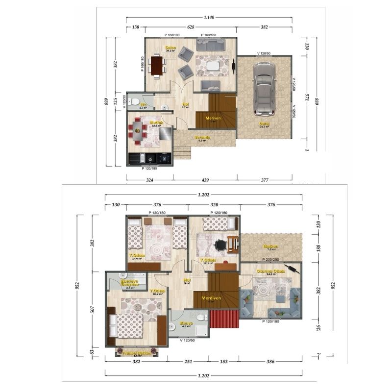 210m² Two-Storey House