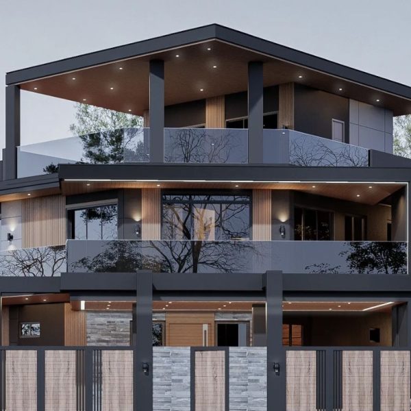 500m² Three-Storey House – GateOFHome