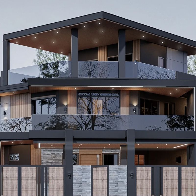 500m² Three-Storey House